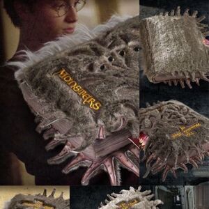 Harry Potter Book of Monsters Plush Pillow NWT